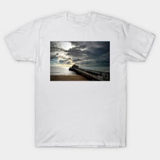 Bournemouth Pier And Beach Dorset England T-Shirt